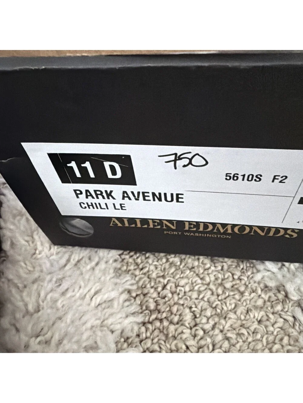 NIB Allen Edmonds Mens Size 11D Park Avenue Free Shipping [COPY]